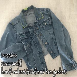 🍃 hand-embroidered denim jacket
